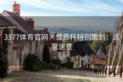 3377体育官网×世界杯特别策划：运营速查
