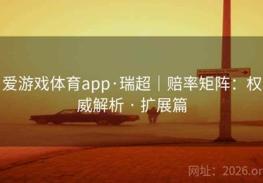 爱游戏体育app·瑞超｜赔率矩阵：权威解析 · 扩展篇