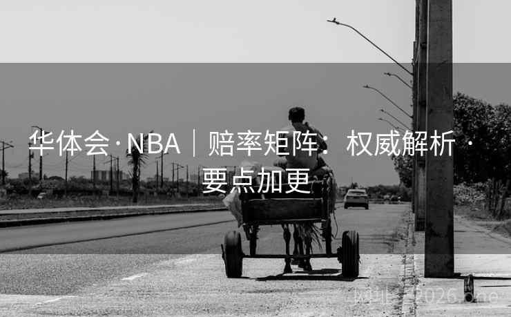 华体会·NBA｜赔率矩阵：权威解析 · 要点加更