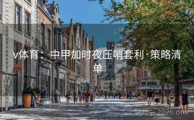 v体育:中甲加时夜压哨套利·策略清单 v体育:中甲加时夜压哨套利·策略清单